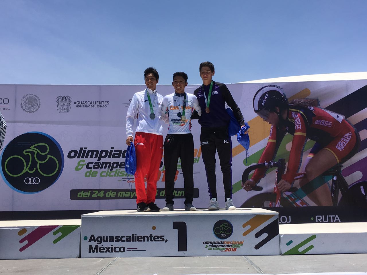 Medalla de plata para Tlaxcala en ciclismo de Olimpiada